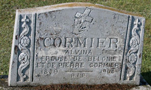 Tombe  de Alvina Cormier à St-Pierre de Lavernière