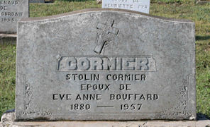 Photo de la pierre tombale de Stolin Cormier 